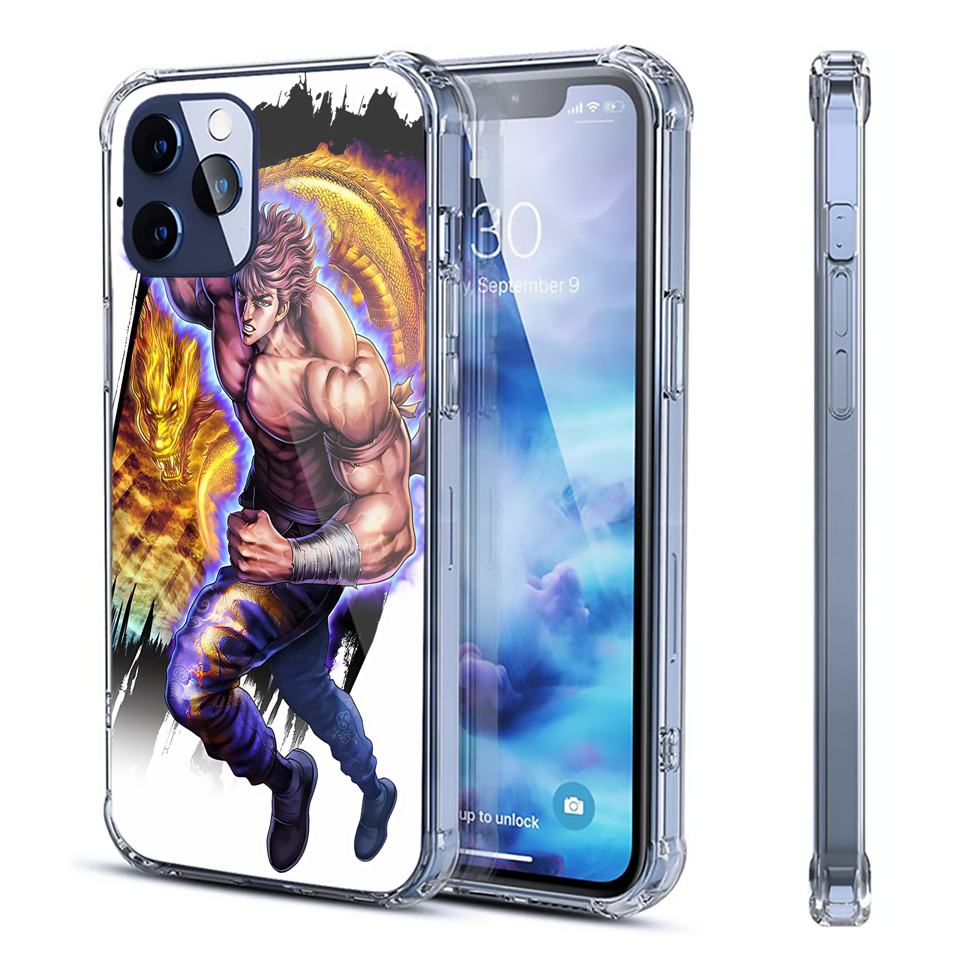 北斗の拳 Fist of the North Star 【iPhone 12シリーズ対応】透明スマホケース（クリアソフトケース）